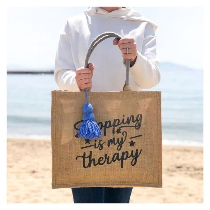 Burlap Tote Bag